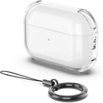 Semplice custodia protettiva trasparente in TPU morbido per auricolari con anello di fissaggio., For AirPods Pro, For AirPods 2 / 1