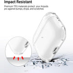 Semplice custodia protettiva trasparente in TPU morbido per auricolari con anello di fissaggio., For AirPods Pro, For AirPods 2 / 1