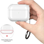 Semplice custodia protettiva trasparente in TPU morbido per auricolari con anello di fissaggio., For AirPods Pro, For AirPods 2 / 1