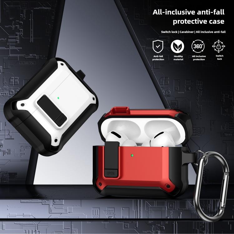 Cover protettiva ibrida in TPU e PC per auricolari con chiusura a scatto., For AirPods Pro 3