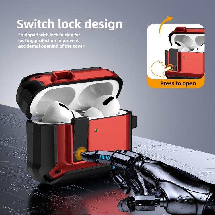Cover protettiva ibrida in TPU e PC per auricolari con chiusura a scatto., For AirPods Pro 3