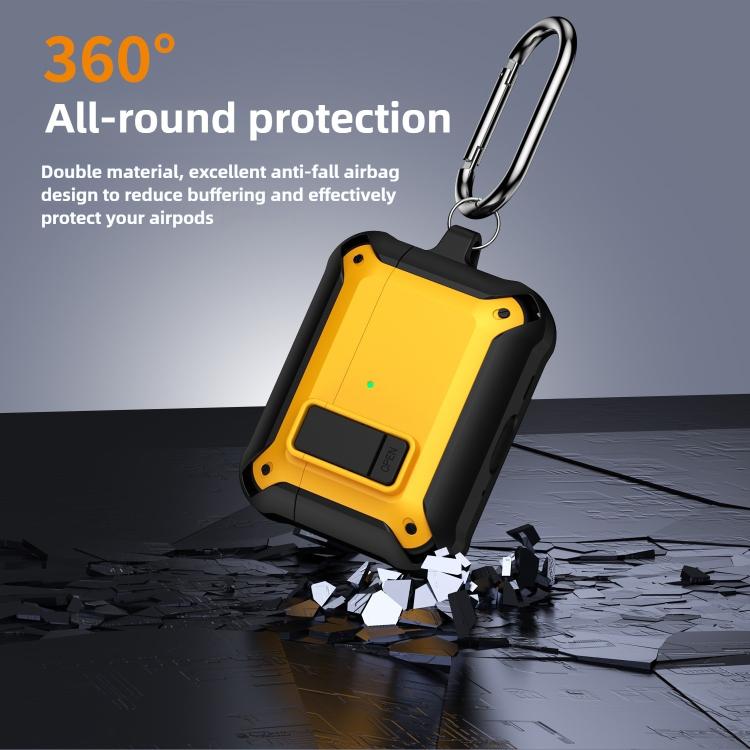 Cover protettiva ibrida in TPU e PC per auricolari con chiusura a scatto., For AirPods Pro 3