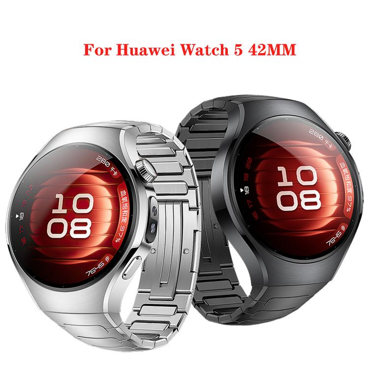 Cinturino per orologio in lega di titanio a forma di I, For Huawei Watch 5 42mm