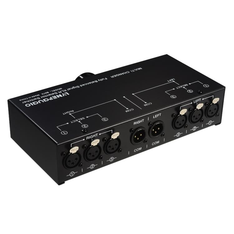 Selettore segnale bilanciato 3 ingressi 1 uscita audio