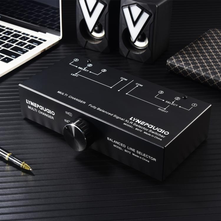 Selettore segnale bilanciato 3 ingressi 1 uscita audio