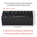 Selettore audio 6 ingressi 2 uscite RCA