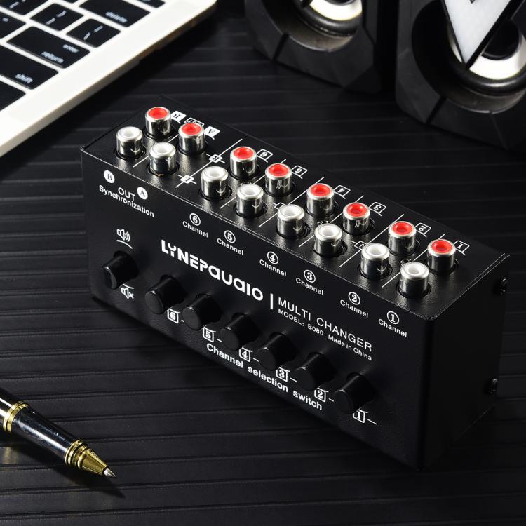 Selettore audio 6 ingressi 2 uscite RCA
