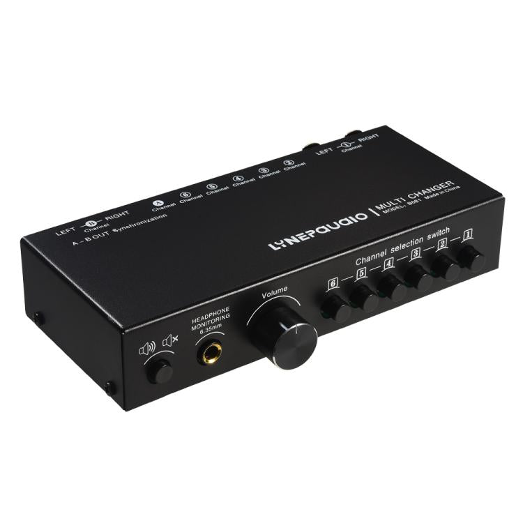 Selettore segnale audio 6 ingressi 3 uscite RCA XLR