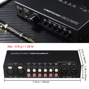 B081 Selettore di segnale audio multicanale a 6 ingressi e 3 uscite, completamente bilanciato, controllo del volume per altoparlanti anteriori passivi e attivi, selettore RCA., B081