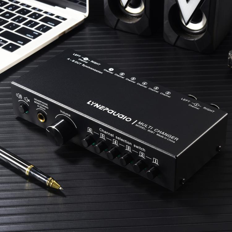 Selettore segnale audio 6 ingressi 3 uscite RCA XLR