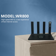 WR800 600Mbps High Speed 4G LTE WiFi Router 4 LAN Ports WiFi 6, US Plug, EU Plug