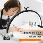 Lampada LED semicircolare 28 pollici per tatuaggi e nail art
