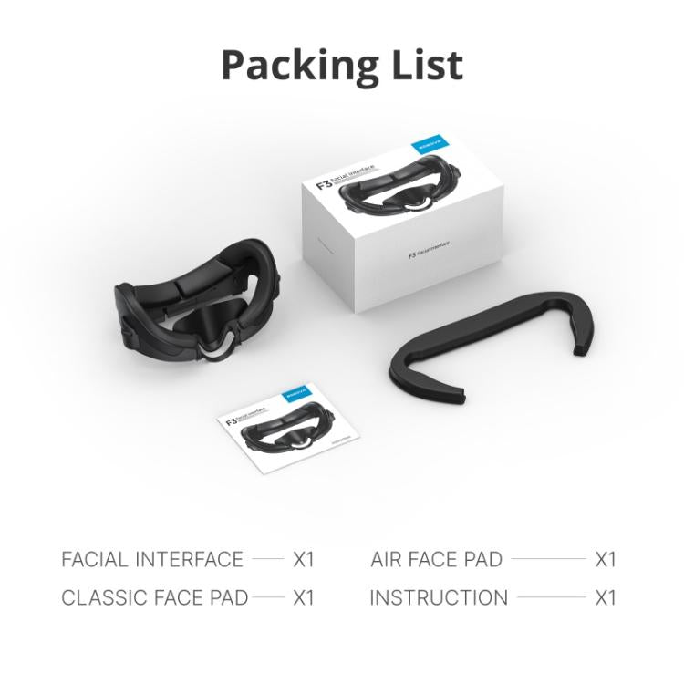 Maschera facciale ricambio per Meta Quest 3 con imbottitura silic
