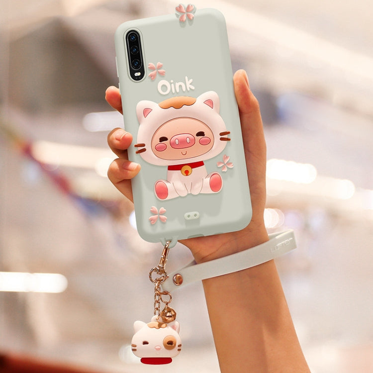 Manicotto in silicone anti caduta del pacchetto completo Lovely Pig per Huawei P30 Pro, For Huawei P30 Pro