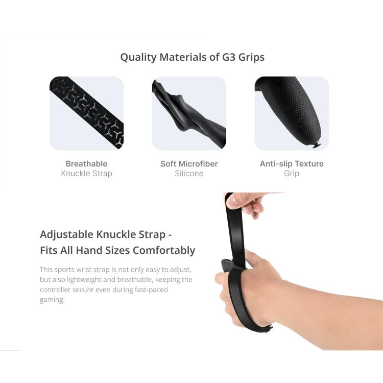 Impugnature protettive in silicone per controller Meta Quest 3