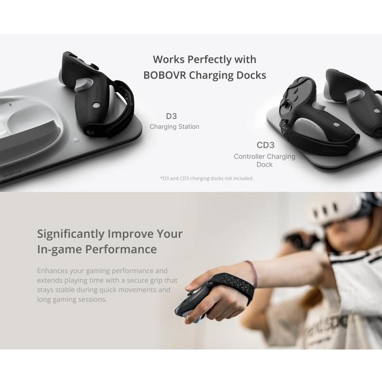Impugnature protettive in silicone per controller Meta Quest 3