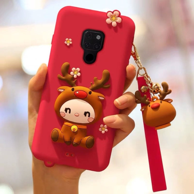 Custodia in silicone anti caduta con pacchetto completo di renne adorabili per Huawei Mate 20, For Huawei Mate 20