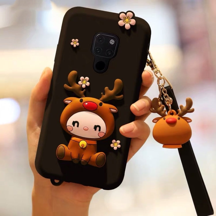 Custodia in silicone anti caduta con pacchetto completo di renne adorabili per Huawei Mate 20, For Huawei Mate 20