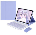 Custodia per tablet con tastiera Bluetooth magnetica rimovibile e mouse., For iPad 2025, For iPad 2022