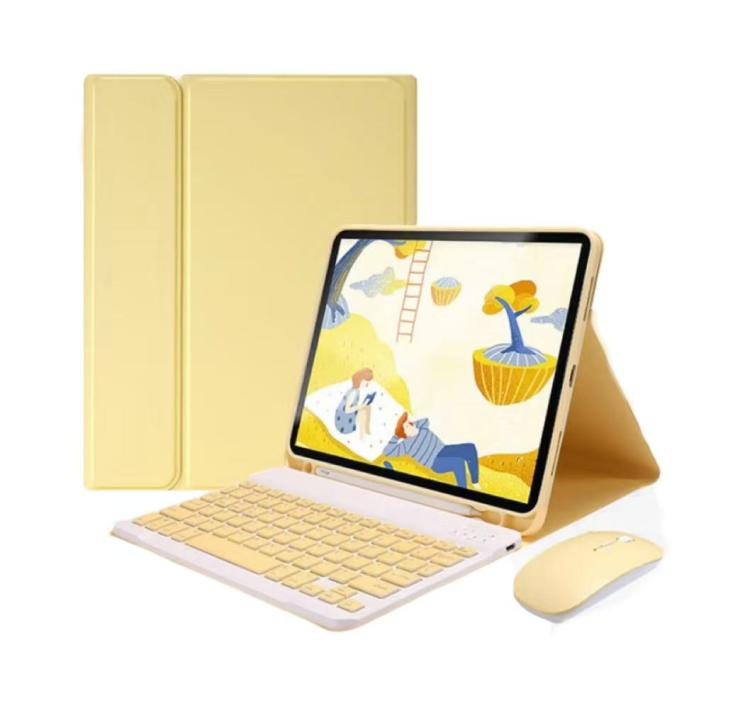 Custodia per tablet con tastiera Bluetooth magnetica rimovibile e mouse., For iPad 2025, For iPad 2022