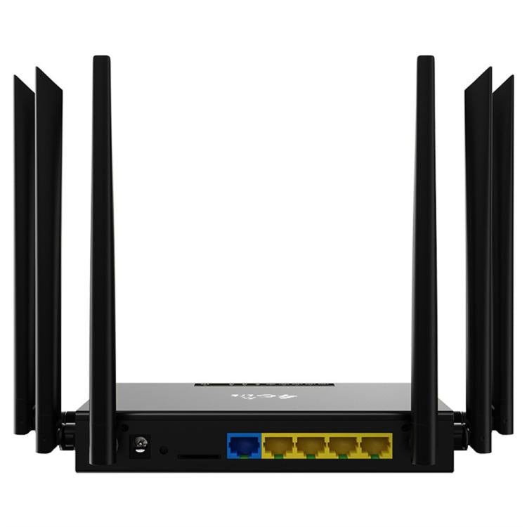 ED128 6 Antennas SIM Card Eurasia Version 4G LTE 300Mbps Wireless WiFi Home Office Router, US Plug, EU Plug
