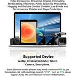 Microfono lavalier wireless con doppio microfono e ricevitore 3 i