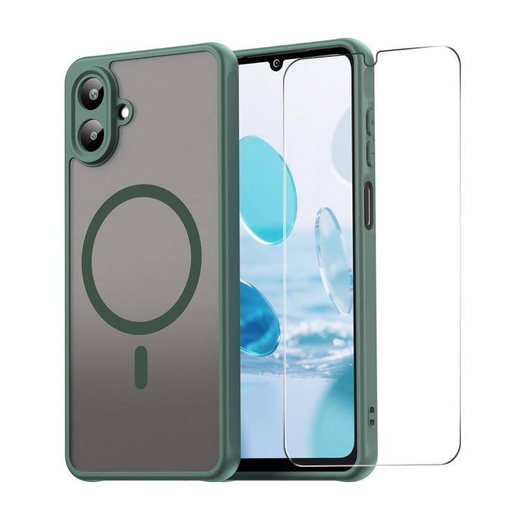 Custodia per telefono ENKAY Hat-Prince MagSafe opaca traslucida antiurto con ampia pellicola protettiva sui bordi arrotondati., For Samsung Galaxy S25 FE 5G, For Galaxy A08 / A07 4G, For Samsung Galaxy Z Fold7, For Samsung Galaxy Z Flip7               ...