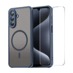 Custodia per telefono ENKAY Hat-Prince MagSafe opaca traslucida antiurto con ampia pellicola protettiva sui bordi arrotondati., For Samsung Galaxy Xcover7 Pro, For Galaxy A18 / A17 / A26, For Samsung Galaxy A16 4G / 5G