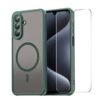 Custodia per telefono ENKAY Hat-Prince MagSafe opaca traslucida antiurto con ampia pellicola protettiva sui bordi arrotondati., For Samsung Galaxy Xcover7 Pro, For Galaxy A18 / A17 / A26, For Samsung Galaxy A16 4G / 5G