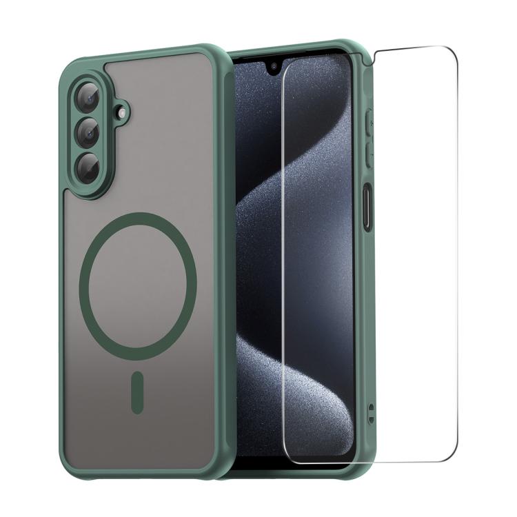 Custodia per telefono ENKAY Hat-Prince MagSafe opaca traslucida antiurto con ampia pellicola protettiva sui bordi arrotondati., For Samsung Galaxy Xcover7 Pro, For Galaxy A18 / A17 / A26, For Samsung Galaxy A16 4G / 5G