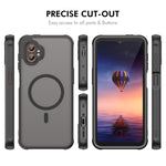 Custodia per telefono ENKAY Hat-Prince MagSafe opaca traslucida antiurto con ampia pellicola protettiva sui bordi arrotondati., For Samsung Galaxy Xcover7 Pro, For Galaxy A18 / A17 / A26, For Samsung Galaxy A16 4G / 5G