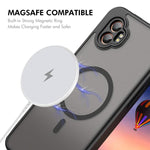 Custodia per telefono ENKAY Hat-Prince MagSafe opaca traslucida antiurto con ampia pellicola protettiva sui bordi arrotondati., For Samsung Galaxy Xcover7 Pro, For Galaxy A18 / A17 / A26, For Samsung Galaxy A16 4G / 5G