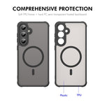 Custodia per telefono ENKAY Hat-Prince MagSafe opaca traslucida antiurto con ampia pellicola protettiva sui bordi arrotondati., For Samsung Galaxy S25 FE 5G, For Galaxy A08 / A07 4G, For Samsung Galaxy Z Fold7, For Samsung Galaxy Z Flip7               ...