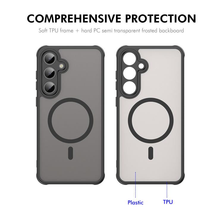 Custodia per telefono ENKAY Hat-Prince MagSafe opaca traslucida antiurto con ampia pellicola protettiva sui bordi arrotondati., For Samsung Galaxy S25 FE 5G, For Galaxy A08 / A07 4G, For Samsung Galaxy Z Fold7, For Samsung Galaxy Z Flip7               ...