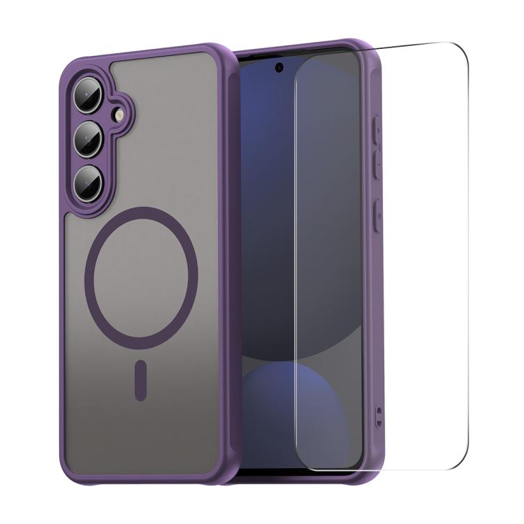 Custodia per telefono ENKAY Hat-Prince MagSafe opaca traslucida antiurto con ampia pellicola protettiva sui bordi arrotondati., For Samsung Galaxy S25 FE 5G, For Galaxy A08 / A07 4G, For Samsung Galaxy Z Fold7, For Samsung Galaxy Z Flip7               ...