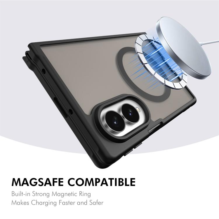Custodia per telefono ENKAY Hat-Prince MagSafe opaca traslucida antiurto con ampia pellicola protettiva sui bordi arrotondati., For Galaxy Z Fold8, For Galaxy Z Fold8 Ultra 5G, For Galaxy Z Flip8 5G, For Samsung Galaxy A57 5G, For Samsung Galaxy A37 5G...