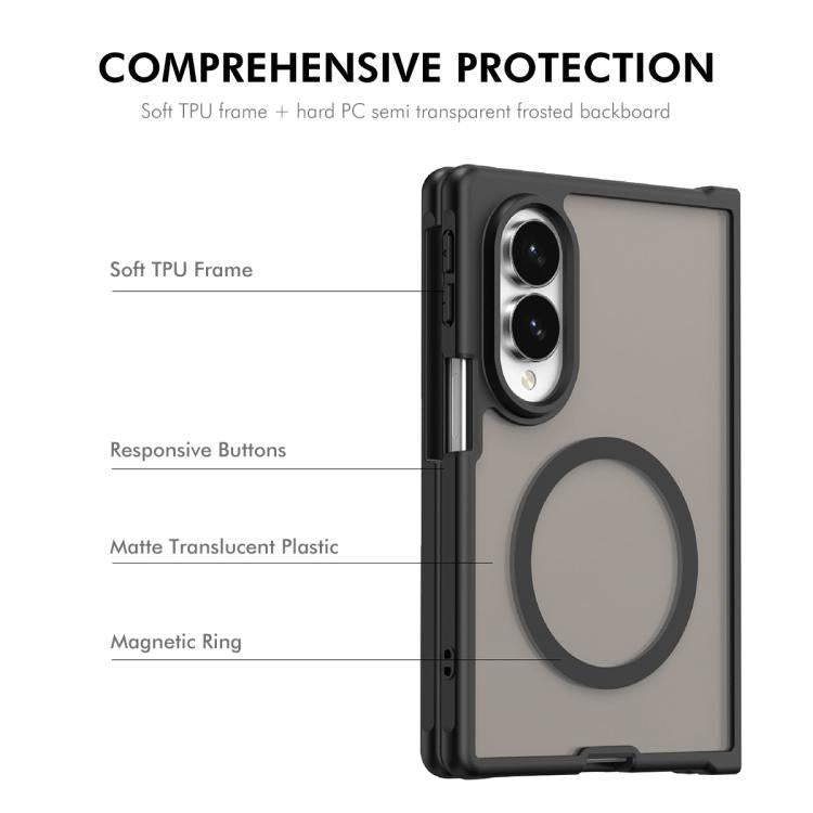 Custodia per telefono ENKAY Hat-Prince MagSafe opaca traslucida antiurto con ampia pellicola protettiva sui bordi arrotondati., For Galaxy Z Fold8, For Galaxy Z Fold8 Ultra 5G, For Galaxy Z Flip8 5G, For Samsung Galaxy A57 5G, For Samsung Galaxy A37 5G...