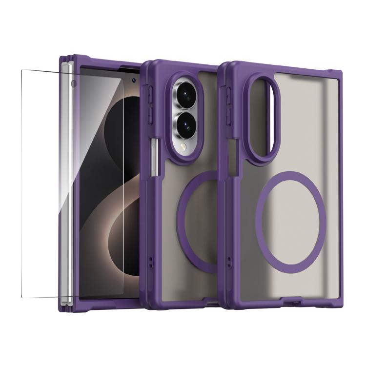 Custodia per telefono ENKAY Hat-Prince MagSafe opaca traslucida antiurto con ampia pellicola protettiva sui bordi arrotondati., For Galaxy Z Fold8, For Galaxy Z Fold8 Ultra 5G, For Galaxy Z Flip8 5G, For Samsung Galaxy A57 5G, For Samsung Galaxy A37 5G...