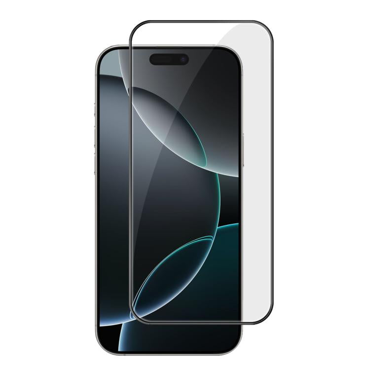 Pellicola in vetro temperato HD Kalebol ad alto contenuto di alluminio, serigrafata a copertura totale, anti-impronta, con bordo nero., For iPhone 18 Pro, For iPhone 18 Pro Max, For iPhone 17 Pro Max, For iPhone 17 Pro, For iPhone 17, For iPhone Air   ...