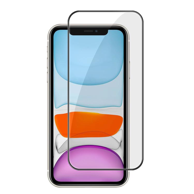 Pellicola in vetro temperato HD Kalebol ad alto contenuto di alluminio, serigrafata a copertura totale, anti-impronta, con bordo nero., For iPhone 11 Pro Max, For iPhone 11, For iPhone 11 Pro, For iPhone XS, For iPhone XR, For iPhone XS Max, For iPhone...