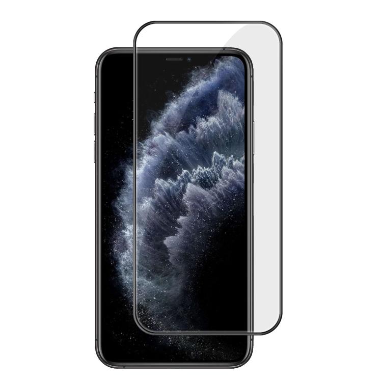 Pellicola in vetro temperato HD Kalebol ad alto contenuto di alluminio, serigrafata a copertura totale, anti-impronta, con bordo nero., For iPhone 11 Pro Max, For iPhone 11, For iPhone 11 Pro, For iPhone XS, For iPhone XR, For iPhone XS Max, For iPhone...