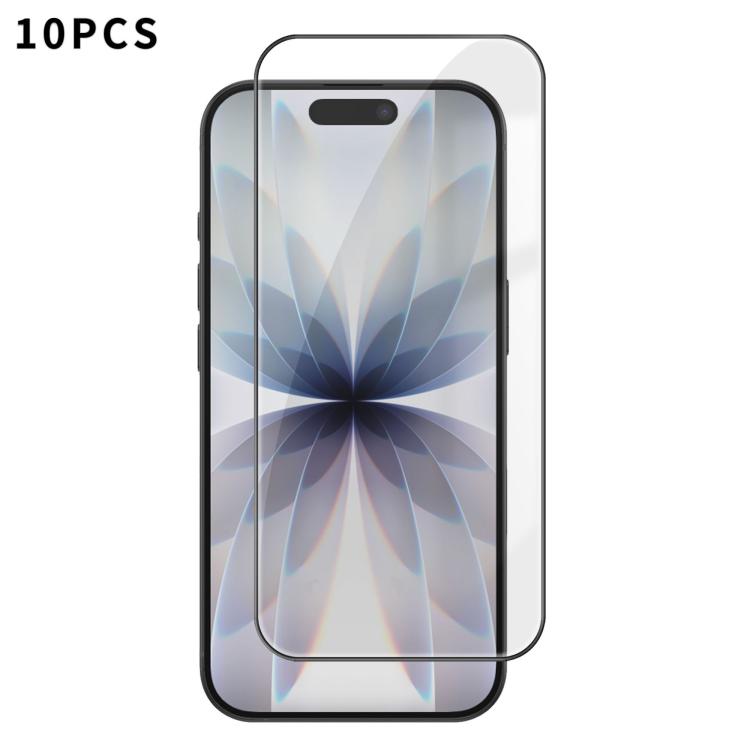 10 pezzi Kalebol Pellicola in vetro temperato HD ad alto contenuto di alluminio, serigrafata, a copertura totale, anti-impronta, con bordo nero, For iPhone 18 Pro, For iPhone 18 Pro Max, For iPhone 17 Pro Max, For iPhone 17 Pro, For iPhone 17          ...