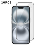 10 pezzi Kalebol Pellicola in vetro temperato HD ad alto contenuto di alluminio, serigrafata, a copertura totale, anti-impronta, con bordo nero, For iPhone 18 Pro, For iPhone 18 Pro Max, For iPhone 17 Pro Max, For iPhone 17 Pro, For iPhone 17          ...