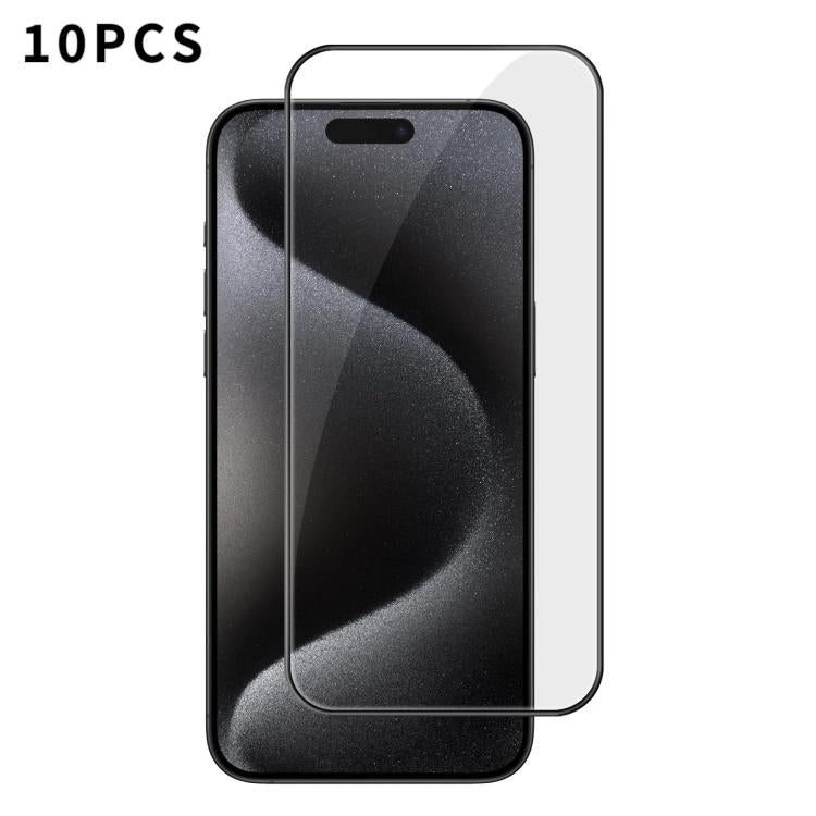 10 pezzi Kalebol Pellicola in vetro temperato HD ad alto contenuto di alluminio, serigrafata, a copertura totale, anti-impronta, con bordo nero, For iPhone 18 Pro, For iPhone 18 Pro Max, For iPhone 17 Pro Max, For iPhone 17 Pro, For iPhone 17          ...