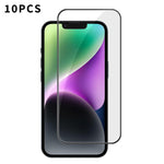 10 pezzi Kalebol Pellicola in vetro temperato HD ad alto contenuto di alluminio, serigrafata, a copertura totale, anti-impronta, con bordo nero, For iPhone 18 Pro, For iPhone 18 Pro Max, For iPhone 17 Pro Max, For iPhone 17 Pro, For iPhone 17          ...