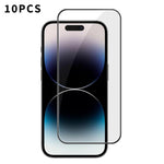 10 pezzi Kalebol Pellicola in vetro temperato HD ad alto contenuto di alluminio, serigrafata, a copertura totale, anti-impronta, con bordo nero, For iPhone 18 Pro, For iPhone 18 Pro Max, For iPhone 17 Pro Max, For iPhone 17 Pro, For iPhone 17          ...