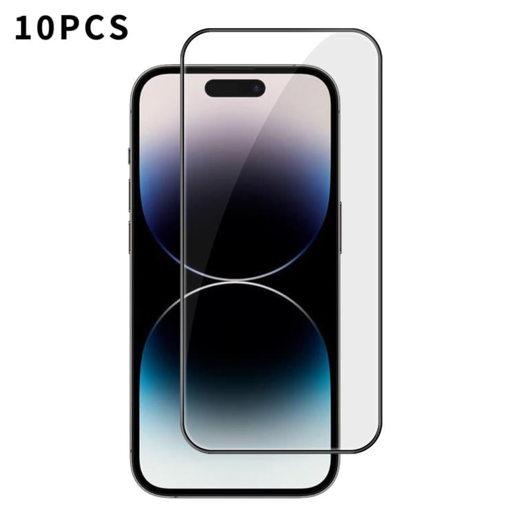 10 pezzi Kalebol Pellicola in vetro temperato HD ad alto contenuto di alluminio, serigrafata, a copertura totale, anti-impronta, con bordo nero, For iPhone 18 Pro, For iPhone 18 Pro Max, For iPhone 17 Pro Max, For iPhone 17 Pro, For iPhone 17          ...