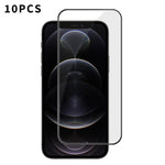 10 pezzi Kalebol Pellicola in vetro temperato HD ad alto contenuto di alluminio, serigrafata, a copertura totale, anti-impronta, con bordo nero, For iPhone 11 Pro Max, For iPhone 11, For iPhone 11 Pro, For iPhone XS, For iPhone XR, For iPhone XS Max   ...