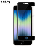 10 pezzi Kalebol Pellicola in vetro temperato HD ad alto contenuto di alluminio, serigrafata, a copertura totale, anti-impronta, con bordo nero, For iPhone 11 Pro Max, For iPhone 11, For iPhone 11 Pro, For iPhone XS, For iPhone XR, For iPhone XS Max   ...