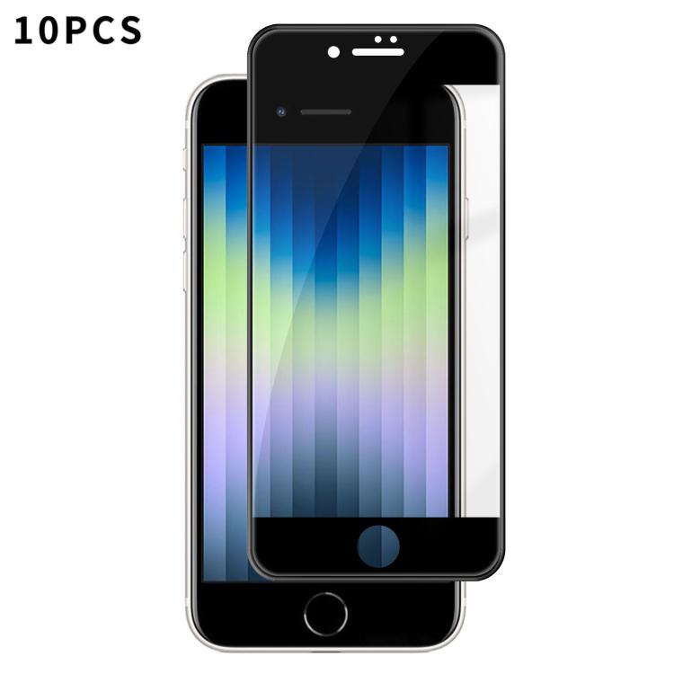 10 pezzi Kalebol Pellicola in vetro temperato HD ad alto contenuto di alluminio, serigrafata, a copertura totale, anti-impronta, con bordo nero, For iPhone 11 Pro Max, For iPhone 11, For iPhone 11 Pro, For iPhone XS, For iPhone XR, For iPhone XS Max   ...